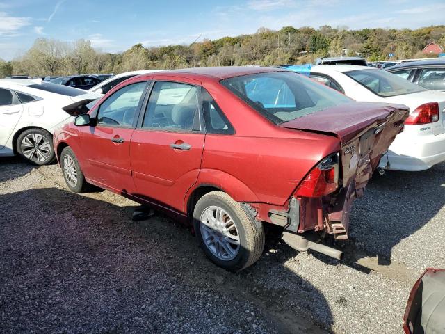 1FAFP34N95W146498 - 2005 FORD FOCUS ZX4 RED photo 2