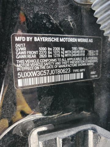 5UXXW3C57J0T80623 - 2018 BMW X4 XDRIVE28I შავი ფოტო 13