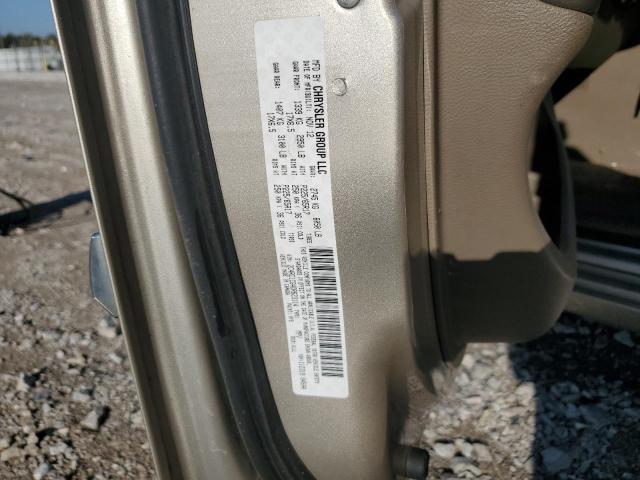 2C4RC1CG4DR623114 - 2013 CHRYSLER TOWN & COU TOURING L BEIGE photo 12