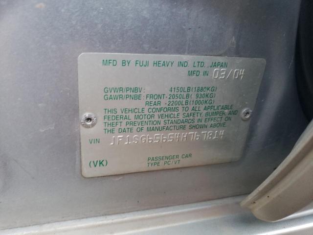 JF1SG65654H767814 - 2004 SUBARU FORESTER 2.5XS ვერცხლისფერი ფოტო 13