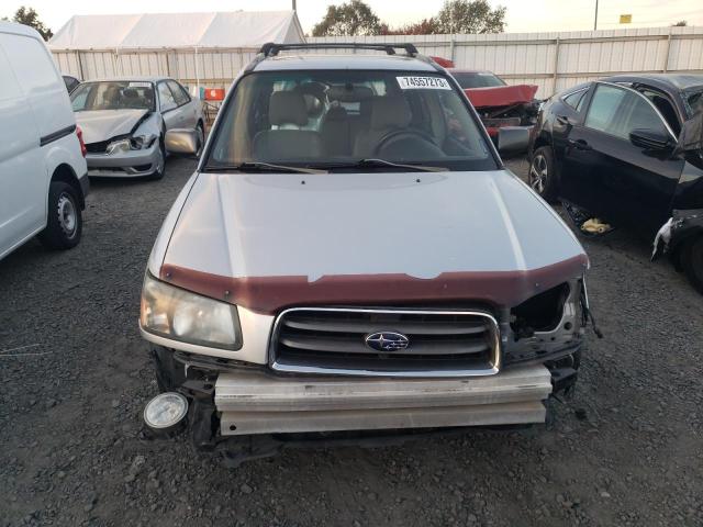 JF1SG65654H767814 - 2004 SUBARU FORESTER 2.5XS ვერცხლისფერი ფოტო 5