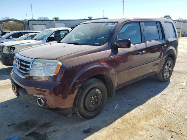 5FNYF3H40DB037289 - 2013 HONDA PILOT EX MAROON photo 1