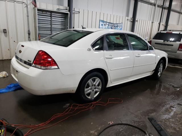 2G1WB57K691222061 - 2009 CHEVROLET IMPALA LS WHITE photo 3