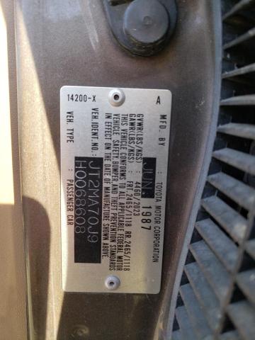 JT2MA70J9H0068608 - 1987 TOYOTA SUPRA SPORT ROOF 棕色 照片 12