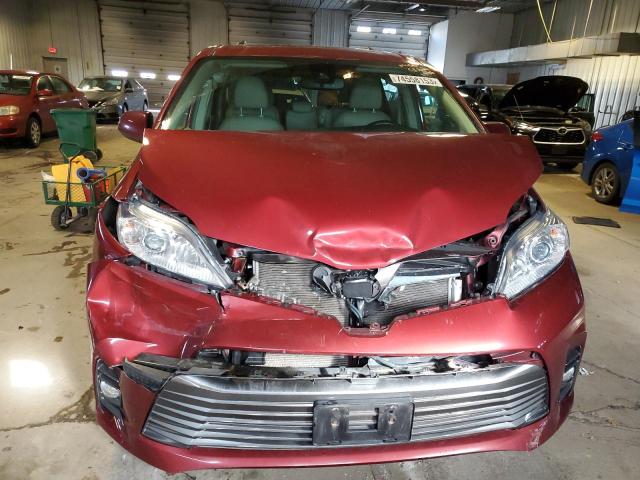 5TDYZ3DC6KS020946 - 2019 TOYOTA SIENNA XLE RED photo 5