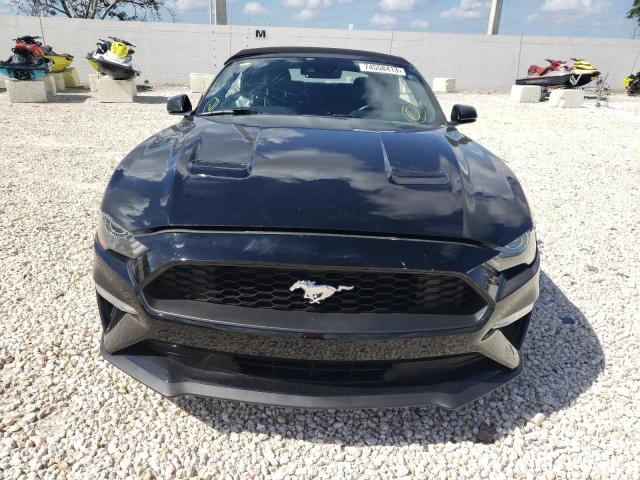 1FATP8UH9N5104347 - 2022 FORD MUSTANG BLACK photo 5