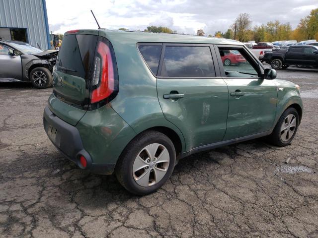 KNDJN2A2XE7039503 - 2014 KIA SOUL GREEN photo 3