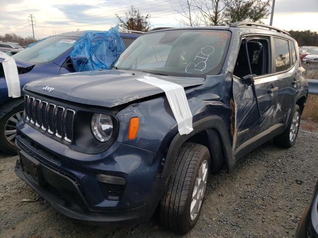 ZACNJDAB0MPM75297 - 2021 JEEP RENEGADE SPORT BLUE photo 1