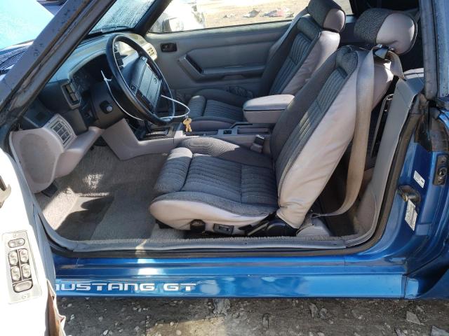 1FACP45E8MF188571 - 1991 FORD MUSTANG GT BLUE photo 7