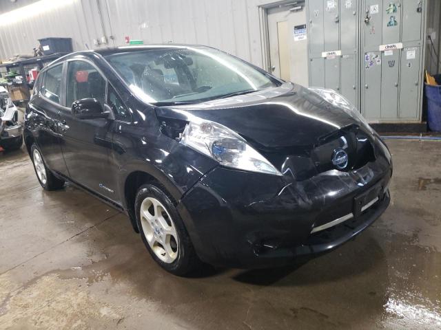 1N4AZ0CPXEC332008 - 2014 NISSAN LEAF S BLACK photo 4