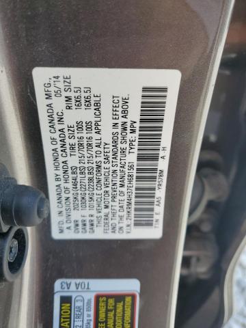 2HKRM4H37EH681561 - 2014 HONDA CR-V LX CHARCOAL photo 13