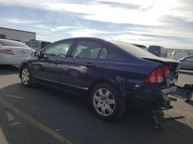 2HGFA16537H512343 - 2007 HONDA CIVIC LX BLUE photo 2