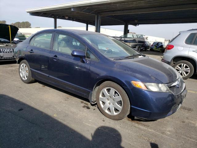 2HGFA16537H512343 - 2007 HONDA CIVIC LX BLUE photo 4