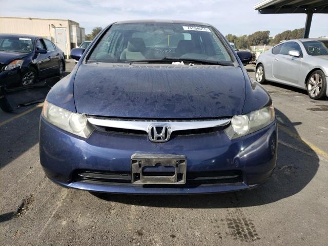 2HGFA16537H512343 - 2007 HONDA CIVIC LX BLUE photo 5