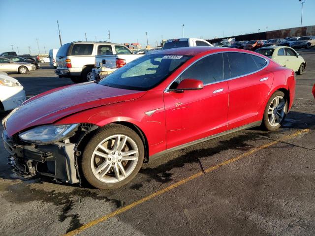5YJSA1H17EFP51954 - 2014 TESLA MODEL S Կարմիր լուսանկար 1