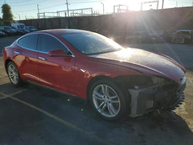 5YJSA1H17EFP51954 - 2014 TESLA MODEL S Կարմիր լուսանկար 4