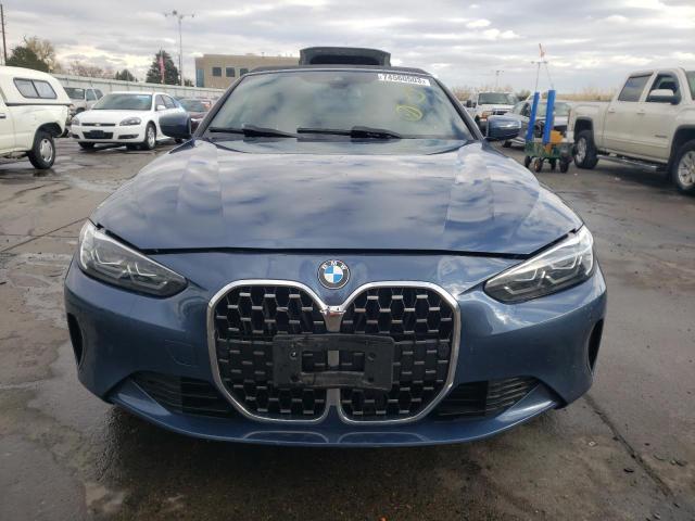 WBA43AT01NCJ61681 - 2022 BMW 430XI BLUE photo 5