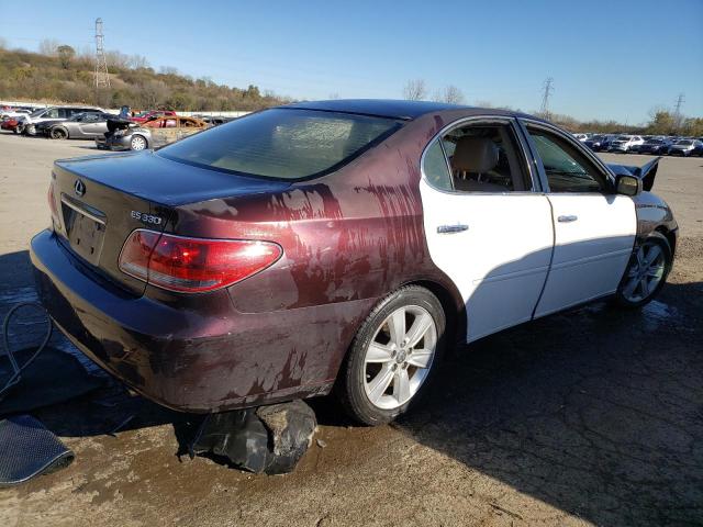 JTHBA30G665161239 - 2006 LEXUS ES 330 BURGUNDY photo 3