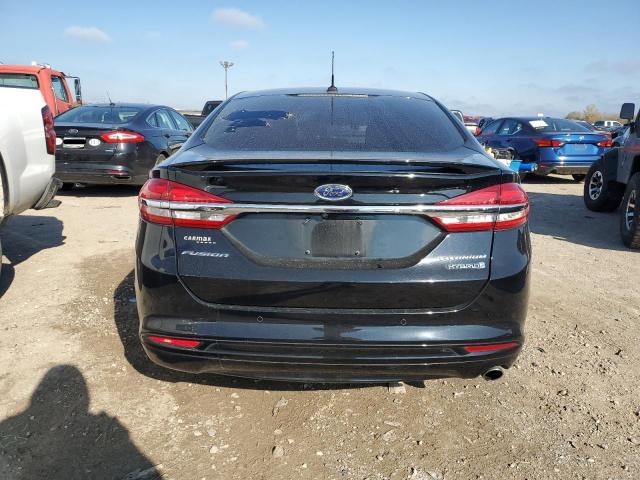 3FA6P0RU1JR141131 - 2018 FORD FUSION TITANIUM/PLATINUM HEV BLACK photo 6