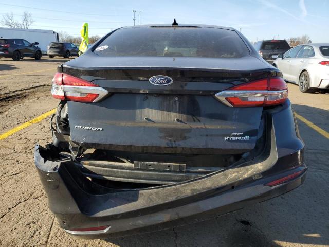 3FA6P0LU5KR131681 - 2019 FORD FUSION SE BLACK photo 6