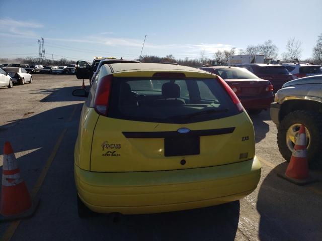 3FAFP31371R237396 - 2001 FORD FOCUS ZX3 YELLOW photo 6