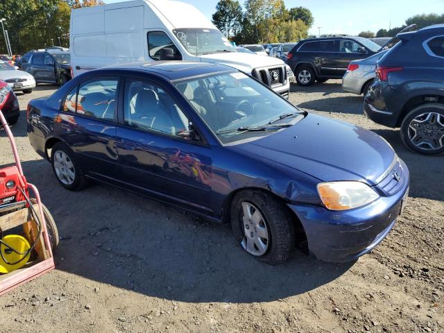 1HGES267X1L036635 - 2001 HONDA CIVIC EX BLUE photo 4