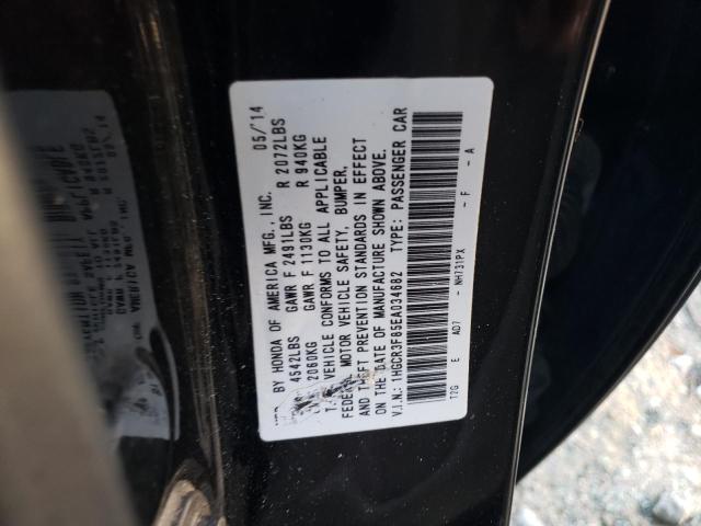 1HGCR3F85EA034682 - 2014 HONDA ACCORD EXL BLACK photo 12