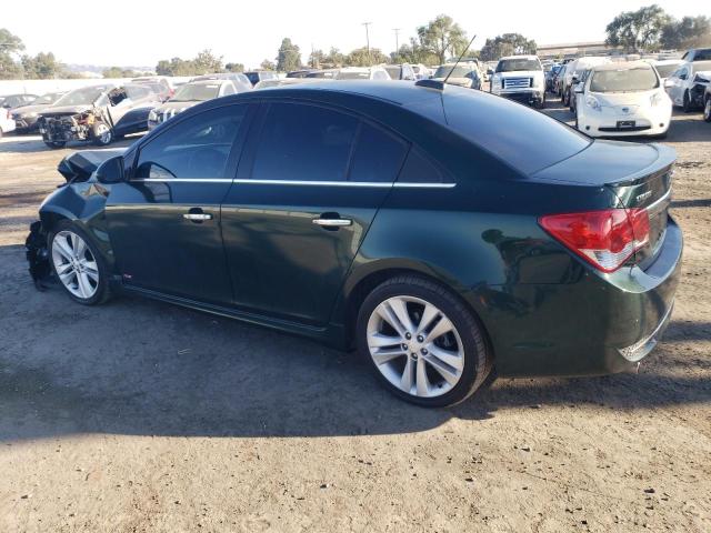 1G1PG5SB6F7169129 - 2015 CHEVROLET CRUZE LTZ GREEN photo 2