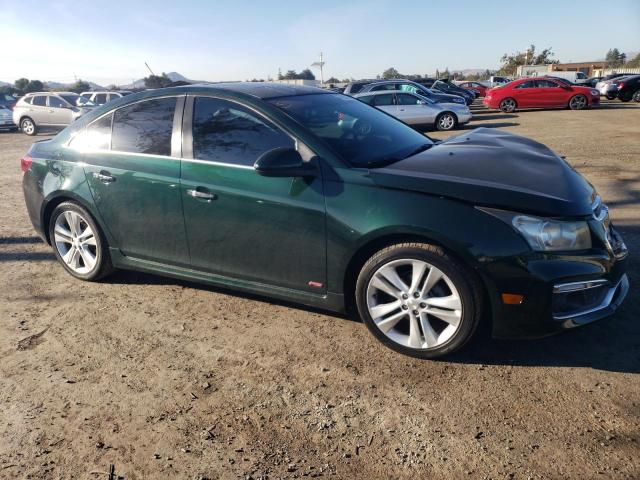 1G1PG5SB6F7169129 - 2015 CHEVROLET CRUZE LTZ GREEN photo 4