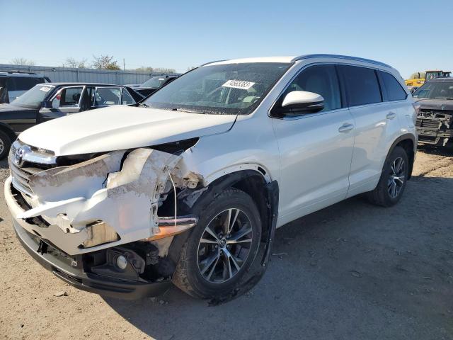 5TDJKRFH0GS335492 - 2016 TOYOTA HIGHLANDER XLE WHITE photo 1