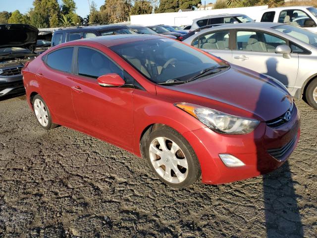 KMHDH4AE0CU281348 - 2012 HYUNDAI ELANTRA GLS BURGUNDY photo 4