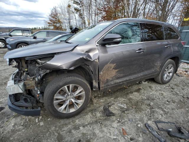 5TDJKRFH9FS140313 - 2015 TOYOTA HIGHLANDER XLE GRAY photo 1
