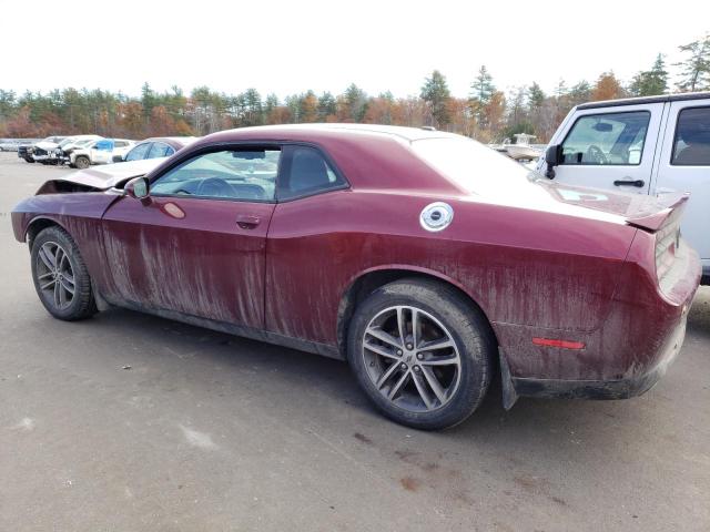 2C3CDZGG1KH695147 - 2019 DODGE CHALLENGER SXT MAROON photo 2