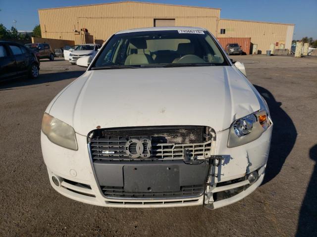 WAUDF78E86A123490 - 2006 AUDI A4 2.0T QUATTRO WHITE photo 5