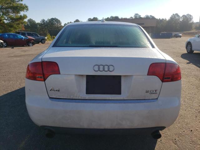 WAUDF78E86A123490 - 2006 AUDI A4 2.0T QUATTRO WHITE photo 6