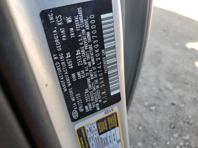 5XXGT4L30KG370000 - 2019 KIA OPTIMA LX Күміс фото 12