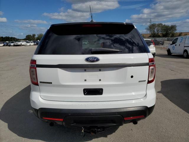 1FM5K8AR7DGB21080 - 2013 FORD EXPLORER POLICE INTERCEPTOR WHITE photo 6