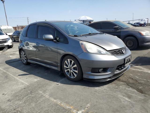 JHMGE8H54DC066455 - 2013 HONDA FIT SPORT GRAY photo 4