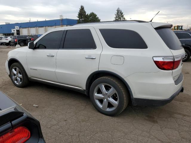 1C4RDJEG5CC336284 - 2012 DODGE DURANGO CITADEL WHITE photo 2