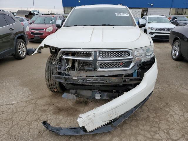 1C4RDJEG5CC336284 - 2012 DODGE DURANGO CITADEL WHITE photo 5