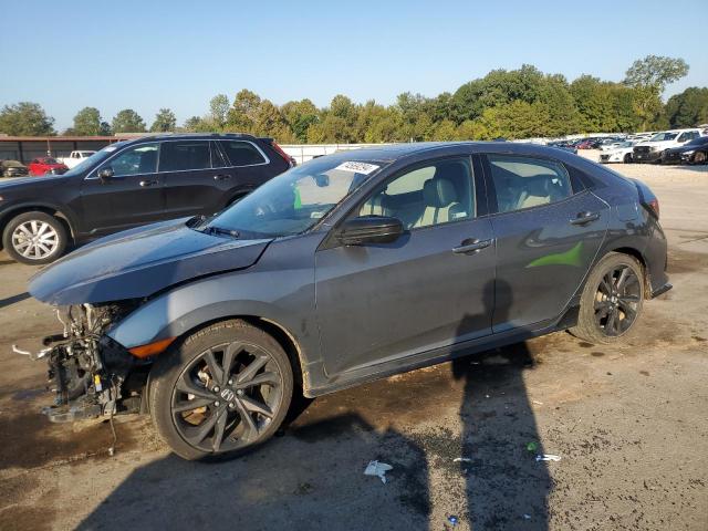 SHHFK7H94KU203167 - 2019 HONDA CIVIC SPORT TOURING GRAY photo 1