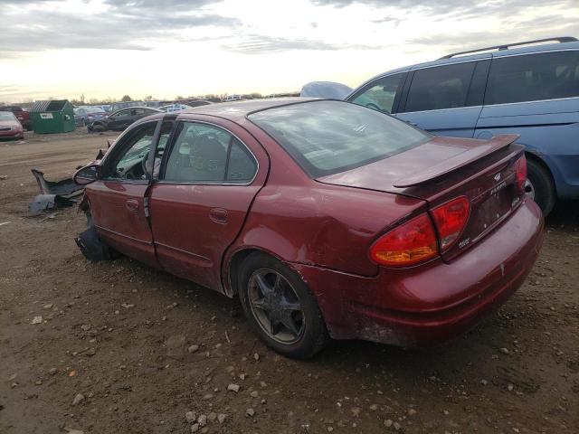 1G3NL52E41C277432 - 2001 OLDSMOBILE ALERO GL BURGUNDY photo 2