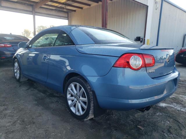 WVWFA71F47V000759 - 2007 VOLKSWAGEN EOS 2.0T LUXURY BLUE photo 2