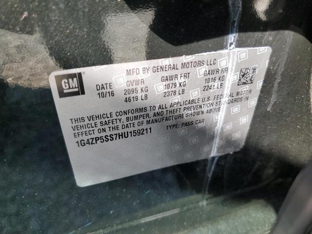 1G4ZP5SS7HU159211 - 2017 BUICK LACROSSE ESSENCE Yaşıl foto 12