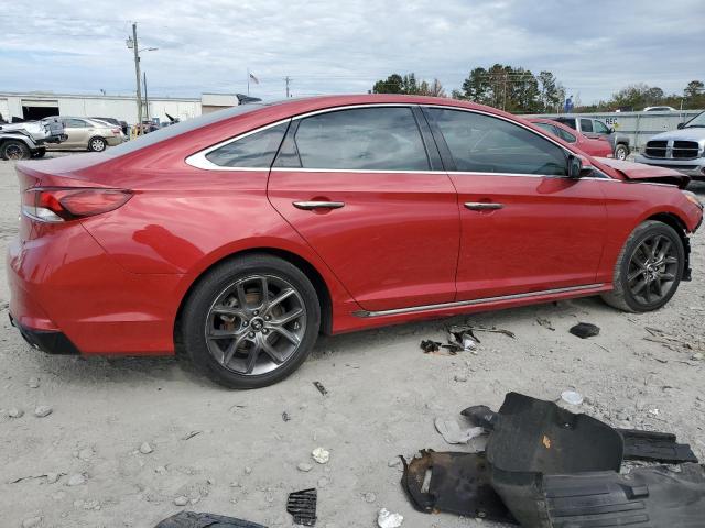 5NPE34AB9KH762401 - 2019 HYUNDAI SONATA LIMITED TURBO RED photo 3