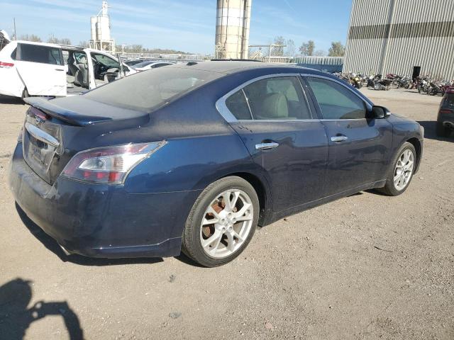 1N4AA5AP7EC908452 - 2014 NISSAN MAXIMA S BLUE photo 3