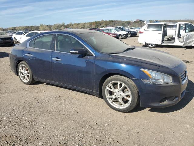 1N4AA5AP7EC908452 - 2014 NISSAN MAXIMA S BLUE photo 4