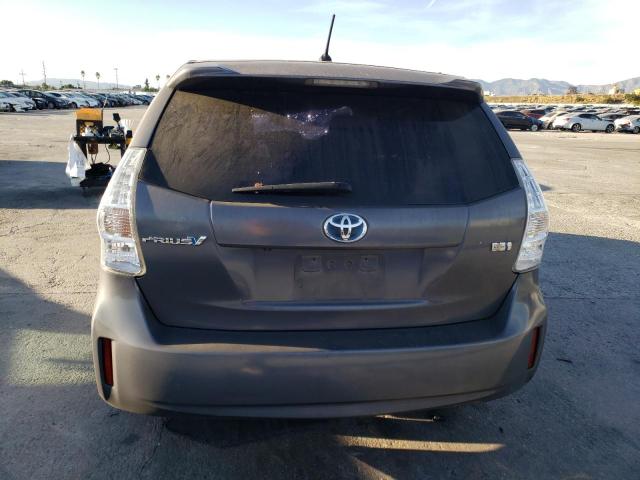 JTDZN3EU6EJ001807 - 2014 TOYOTA PRIUS V GRAY photo 6