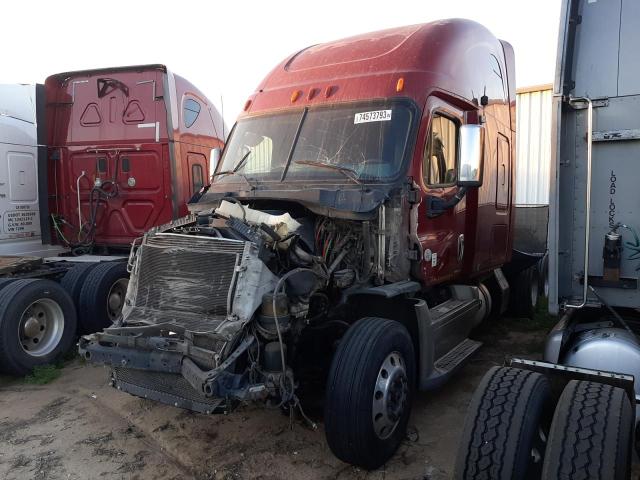 1FUJGLDR2BSBB3764 - 2011 FREIGHTLINER CASCADIA 1 BURGUNDY photo 2