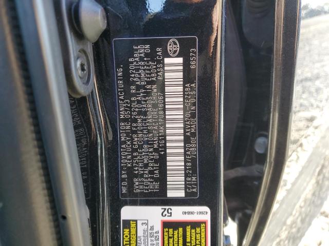 4T1G11AK1PU816067 - 2023 TOYOTA CAMRY SE NIGHT SHADE BLACK photo 13
